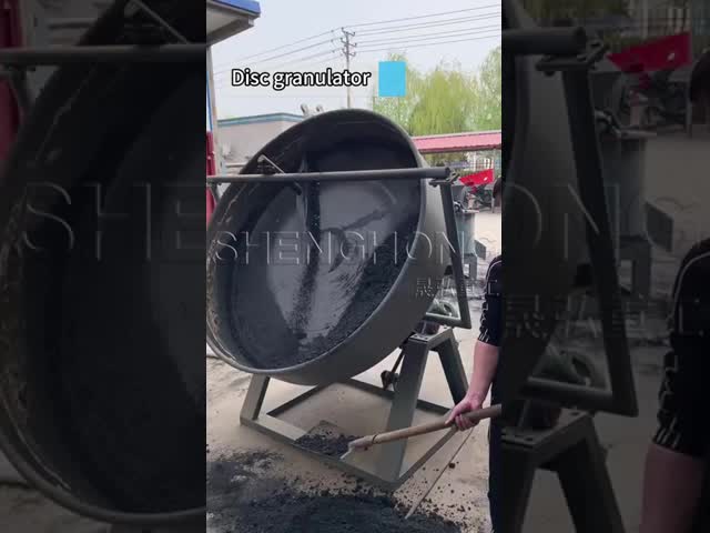 Granulateur à disque à faible entretien de grande capacité pour granulés d'engrais sphériques uniformes