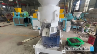 Machine de granulation à matrice plate pour la production d'engrais organiques avec une capacité de 1 à 4 tonnes par heure