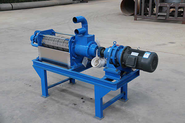 4-25 T/H Séparateur de fumier de vache personnalisé avec puissance de pompe de 7,5 kW