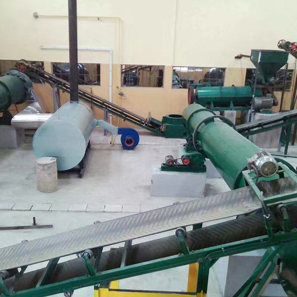 10TPH ligne de production d'engrais organiques pour entrepôts granulateur d'engrais organiques