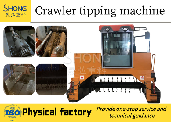 GV organique de Turner Machine Automatic Crawler Type de compost d'engrais