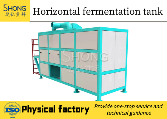 Équipement de fermentation des engrais organiques Machine de compostage du fumier de poulet 10CBM