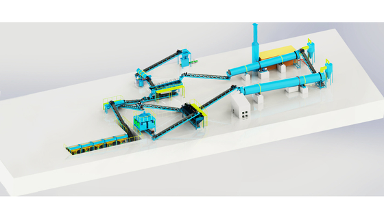 Usine de fabrication d'engrais NPK Conception irrégulière personnalisable pour la production d'engrais