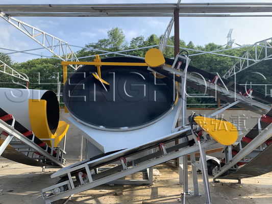 Ligne de production d'engrais organiques pour le fumier de vache de 3000 à 5000 tonnes par an