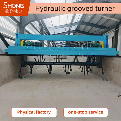 Retourneur hydraulique rainuré automatique avec dents de râteau durables - Stable et efficace