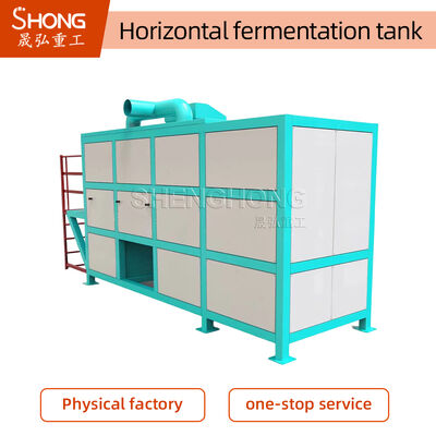 Cuve de fermentation d'engrais organique en acier au carbone avec puissance 18-24 kW et certification ISO SGS BV pour ligne de production de compost