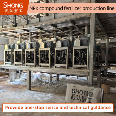 Ligne de granulation à presse à rouleaux NPK de grande capacité avec contrôle automatisé pour la production d'engrais composés de 1 à 10 tonnes par heure