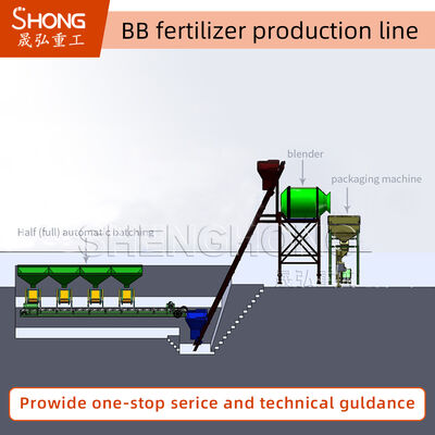 Ligne de production d'engrais BB et matériaux en acier au carbone ou en acier inoxydable