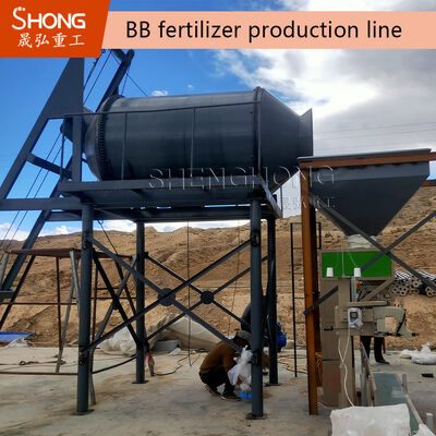 Usine de production d'engrais de mélange en vrac NPK avec système de contrôle PLC, 5 à 7 tonnes par heure et formulations personnalisables