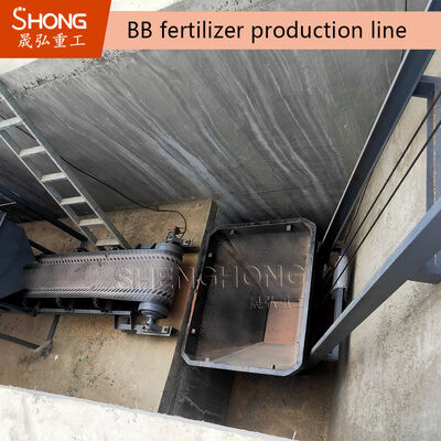 Ligne de production d'engrais de mélange en vrac NPK avec une capacité de 5-7 tonnes par heure, système de contrôle PLC et conception personnalisable