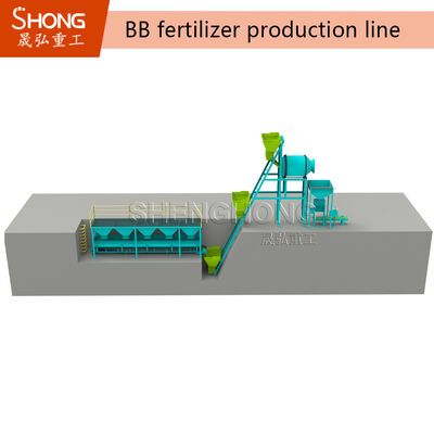 Fully Automatic BB Fertilizer Production Line with Customized Capacity 1-50 T/H and High Working Efficiency