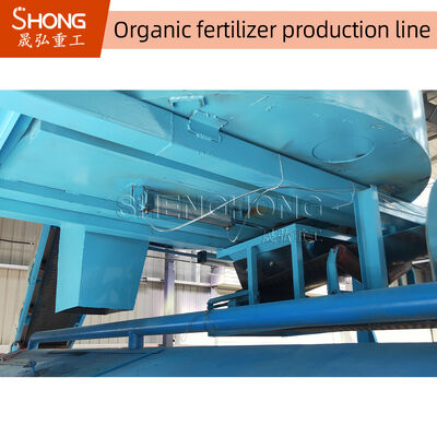 10,000 TPY type de rainure de compost Windrow Turner pour la ligne de production d'engrais organiques de 1 à 15 mm