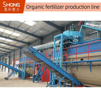 Ligne 10t de Dung Organic Fertilizer Granulation Production de vache/processus de H