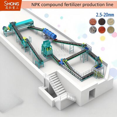 Granulateur à extrusion en rouleau pour la chaîne de production d'engrais NPK avec une capacité de 9 à 10 t/h et des granulés de forme ovale par moulage par extrusion ponctuel