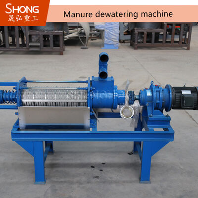 Machine de déshydratation du fumier en acier au carbone avec une capacité de 3t/h et une puissance de 7kw pour les fermes avicoles