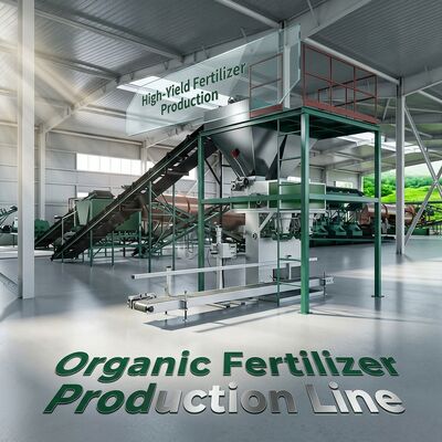 Ligne de production d'engrais organiques Machine de fabrication de compost pour 1 à 20 000 tonnes par an avec moins de 10% d'humidité à l'aide de fumier de poulet