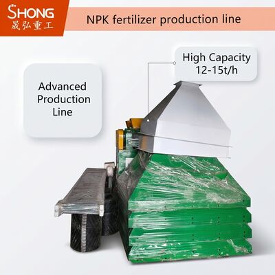 Ligne de production d'engrais NPK avec granulation à double rouleau pour un moulage en une étape, économie d'énergie et capacité de 12-15 t/h
