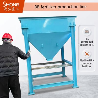 Ligne de production automatique d'engrais BB avec contrôle PLC pour engrais composés NPK personnalisés jusqu'à 30 tonnes par heure