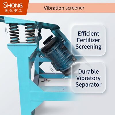 Séparateur vibrant avec amplitude et fréquence réglables, garantie de 12 mois, certifié ISO9001 pour un criblage efficace d'engrais