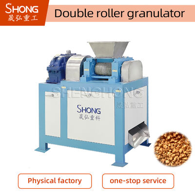 Granulateur d'engrais de puissance de 18,5 kW personnalisé avec une taille de rouleau de 186*300 mm et une taille d'alimentation de <= 0,5 mm