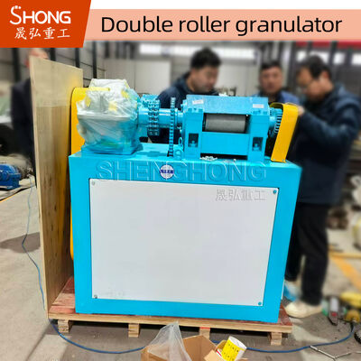 Appareil de presse à granulés à double rouleau NPK pour engrais composés - Construction en acier au carbone, capacité de 1 à 4 t/h, diamètre de granulés de 2 à 10 mm