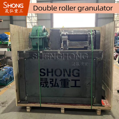Granulateur à double rouleau synchronisé en acier au carbone de 15 kW pour la production d'engrais