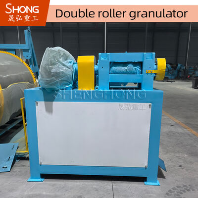 Granulateur à double rouleau en acier au carbone de 22 kW pour la production d'engrais à taux de granulation élevé