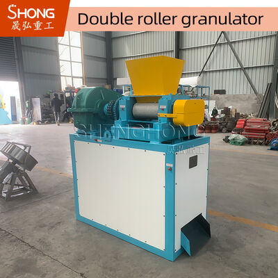 Machine de granulation d'engrais au potassium à double rouleau avec une capacité de 1 à 4 t/h et une construction en acier au carbone