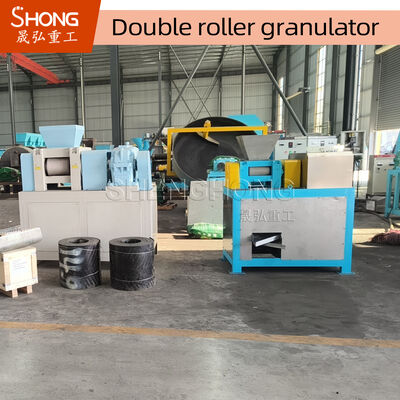 Machine de granulatoire d'engrais d'extrusion à double rouleau sans séchage avec une capacité de 4 t/h et un matériau en acier au carbone