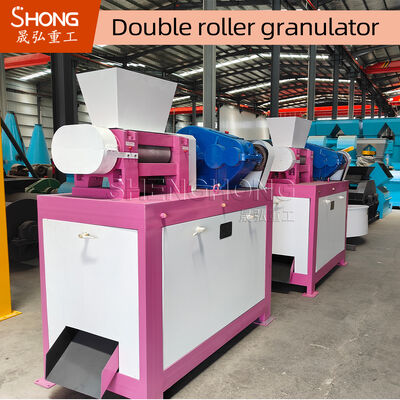 Granulateur à double rouleau en acier au carbone de 22 kW pour la granulation d'engrais composés sans séchage
