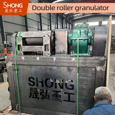 18.5kw de puissance en acier au carbone double rouleau presse granulateur machine pour 1,5-2,5 tonnes par heure production d'engrais composés