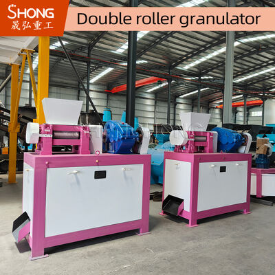 Machine à granuler des engrais à double rouleau de 22 kW pour la granulation sèche avec construction en acier au carbone