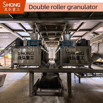 Granulateur d'engrais composés NPK avec vitesse réglable, capacité de 1-2 tonnes par heure et construction en acier au carbone