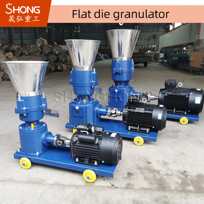 Granulateur d'engrais organiques en acier au carbone avec une puissance de 11 à 37 kW et une taille de granules de 1 à 10 mm