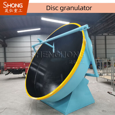 Granulateur à disques à haute efficacité avec taux de granulation de 93%, construction en acier au carbone et sans boulons d'ancrage requis
