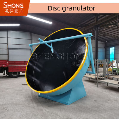 Granulateur à disque pour la production d'engrais organiques, granulés de forme sphérique avec angle de disque réglable et garantie d'un an