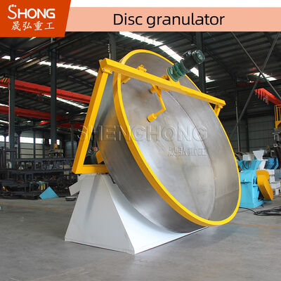 Granulateur d'engrais de type poêle pour engrais en forme de boule à tension 380V et en acier au carbone