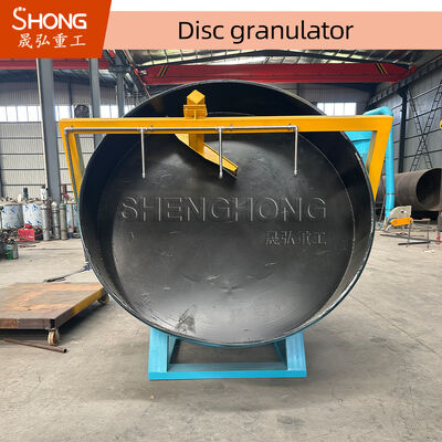 Granulateur à disque à inclinaison réglable pour engrais à taux de granulation élevé avec construction en acier au carbone
