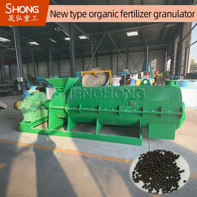 Granulateur d'engrais organique SHZ-80 avec un taux de granulation de 98%, une humidité d'alimentation de 20%-40% et un contenu 100% organique
