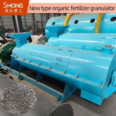 Granulateur d'engrais organique avec une vitesse de rotation de 312 tr/min pour granulés de 1 à 7 mm et construction en acier au carbone