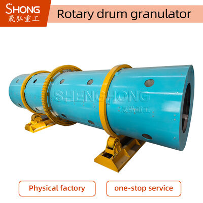 11.5r/min Granulateur à tambour rotatif pour la production d'engrais composés à haute résistance à la boule et résistants à la corrosion