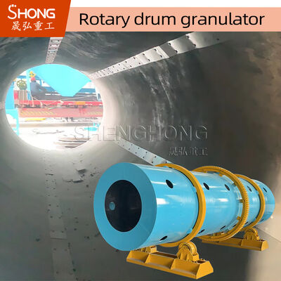 Granulateur à tambour rotatif pour la production d'engrais organiques à taux de granulation élevé, faible consommation d'énergie et construction en acier au carbone