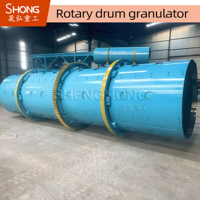 Granulateur à tambour rotatif pour la production d'engrais composés avec une capacité de 1 à 20 tonnes par heure et un taux de granulation de 70%