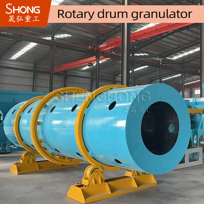 Granulateur rotatif à tambour en acier au carbone avec une capacité de 5-8 T/H et des conseils d'installation par un ingénieur pour la granulation d'engrais