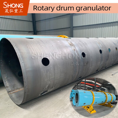Granulateur à tambour rotatif en acier au carbone pour engrais composé avec une capacité de 8 T/H et une puissance de 7,5 kW