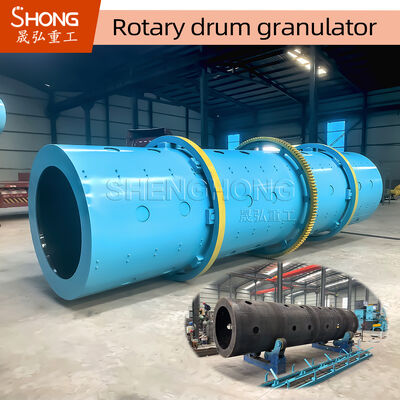 8t/H 11.5r/Min Granulateur rotatif à tambour résistant à la corrosion pour la production d'engrais composés NPK