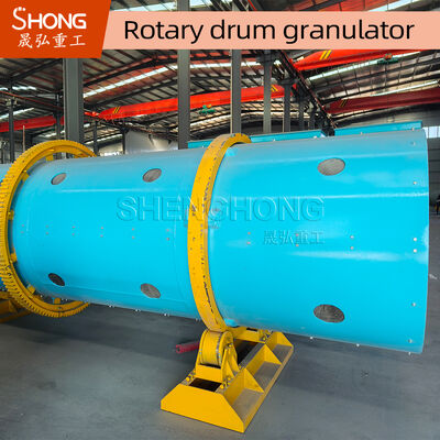 Granulateur à tambour rotatif en acier au carbone pour la granulation d'engrais avec une capacité de 5 à 10 tonnes/heure et une résistance à la corrosion