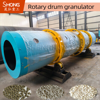 Machine à granulés à tambour rotatif à vitesse de rotation de 11 tours/minute, capacité de 1 à 20 tonnes/h pour la production d'engrais composés NPK résistants à la corrosion