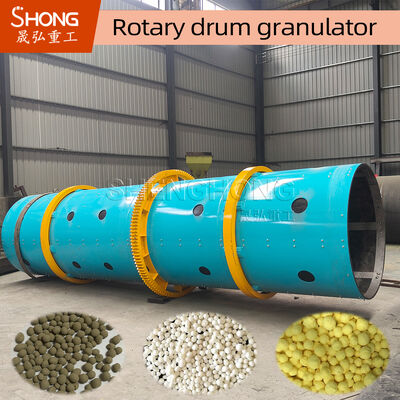 Machine à granulés à tambour rotatif pour engrais composés avec une capacité de 8 à 15 T/h, une vitesse de 11,5 r/min et une construction en acier au carbone