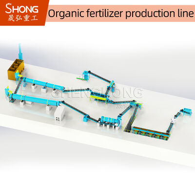 Ligne de production d'engrais organiques avec méthode de granulation humide et dents d'agitation en acier au manganèse pour usage agricole